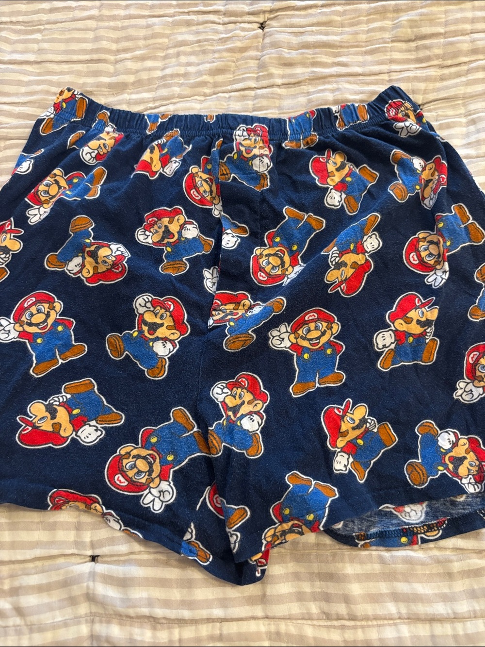 Nintendo Men's Navy Blue Mario Print Boxer Shorts
